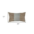 thumbnail image 5 of Brown and White Midsection Lumbar Throw Pillow, 5 of 10