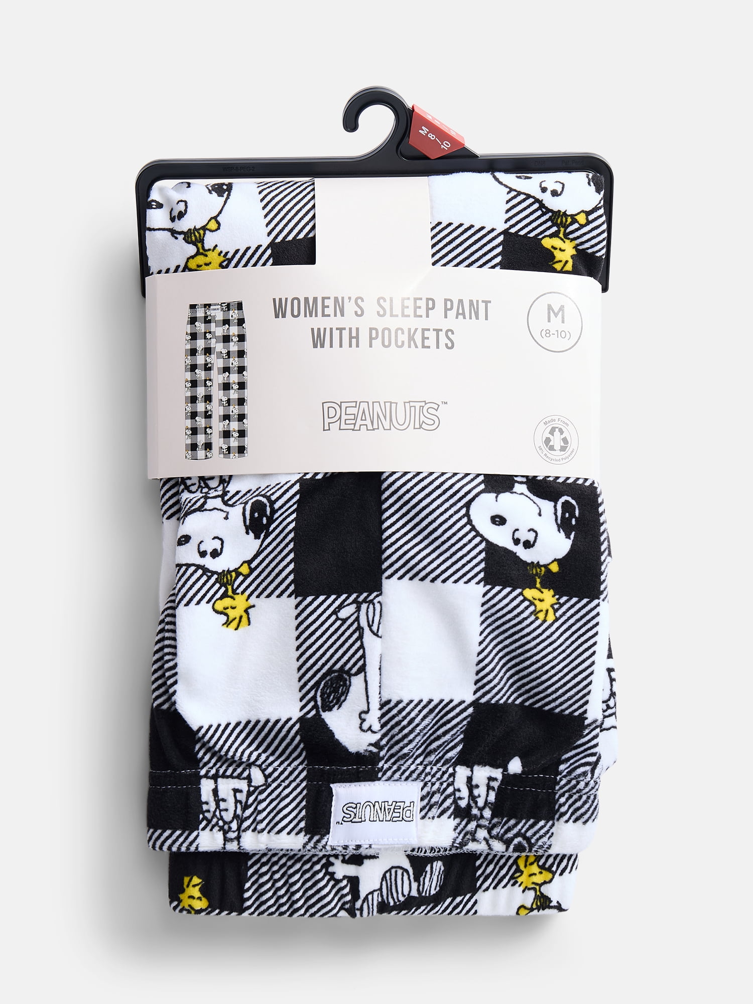 Peanuts Women’s Snoopy Wide Leg Velour Sleep Pants, Sizes XS-3X