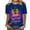 MG 03, variant on Fesfesfes Workout Shirts for Women Loose Fit Mardi Gras Women Fashion Casual Printed Short Sleeve Round-Neck Pullover Blouse T-shirt Tops Fashion Tops for Women S(US:4)