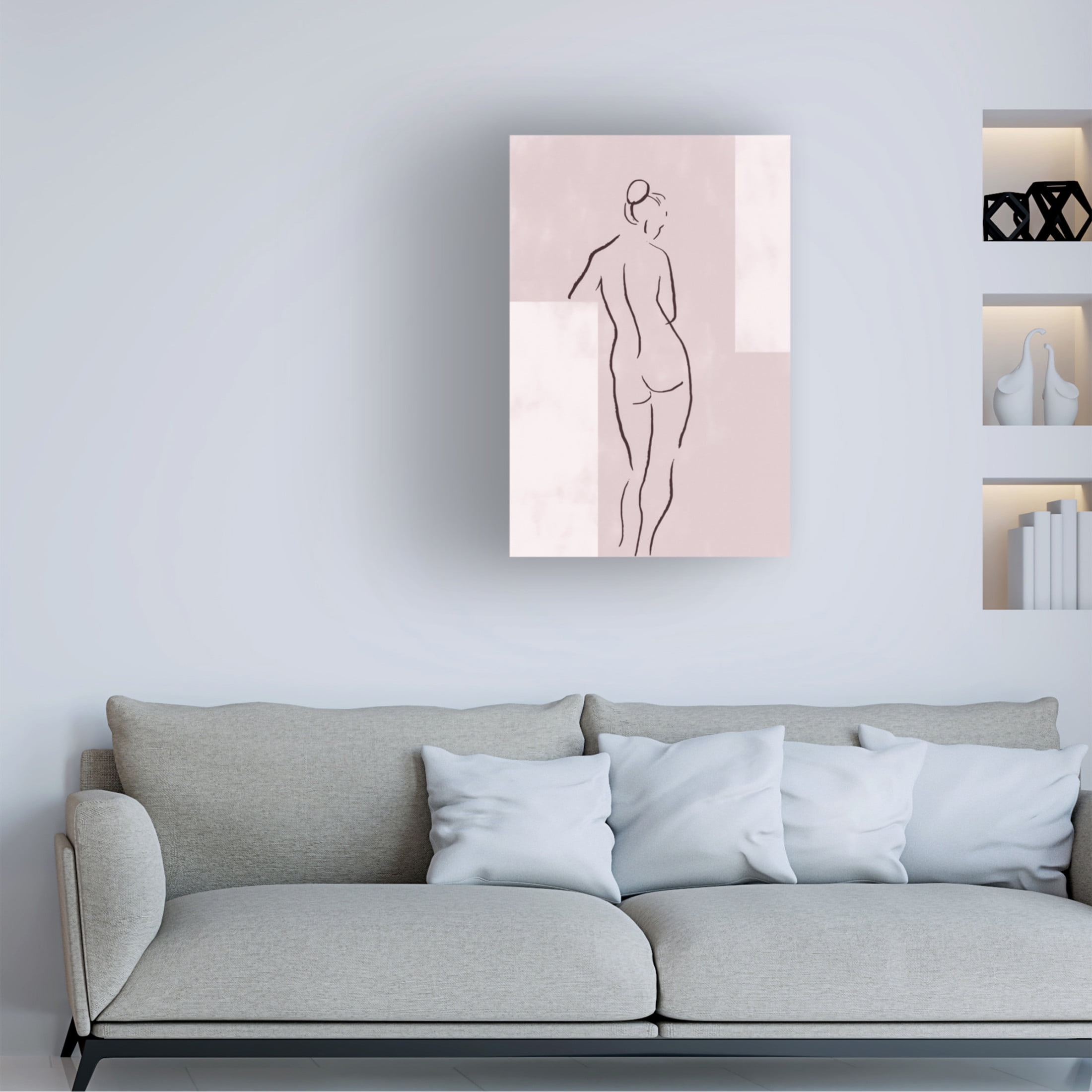 Trademark Fine Art Pictufy Studio II Woman Line Canvas Wall Art