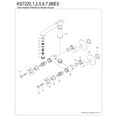 thumbnail image 4 of Kingston Brass KS7225BEX Essex Double-Handle Wall-Mount Bridge Kitchen Faucet, Oil Rubbed Bronze, 4 of 5