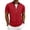 Red, variant on LIaqionyy Mens Short Sleeve Jacket Casual Summer Zip up Solid Color Outerwear Workout Jackets with Pocket