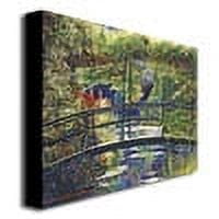 Trademark Art "Giverny Footbridge" Canvas Wall Art by David Lloyd Glover