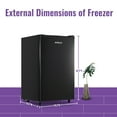 DEMULLER Upright Freezer 3.2 Cubic Feet Front Door Freezer Compact