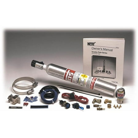 Dual Nozzle Nitrous - NOS 05029NOS Sneeky Pete Hidden Nitrous System; Complete Kit; 30 HP Max; w/10 oz. Bottle/Fan Spray Nozzle; Carbureted Only;