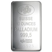 10 oz Palladium Bar - PAMP Suisse (w/Assay)