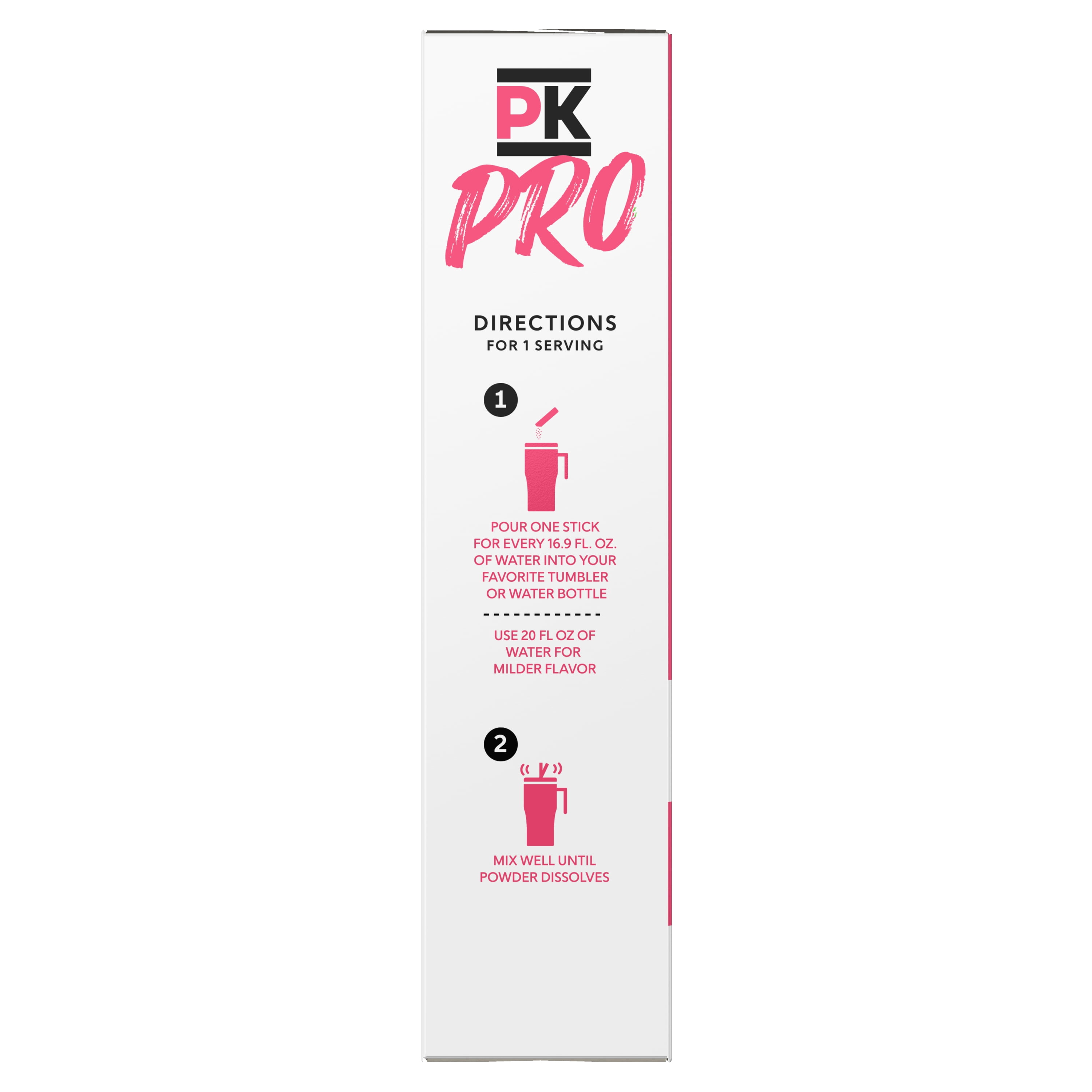 (6 pack) Pure Kick Pro Strawberry Watermelon, Hydration Electrolyte Powdered Drink Mix, 6 Count Packets