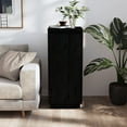 thumbnail image 1 of vidaXL Buffet Noir 31.5x34x75 cm Pin Massif, 1 of 5