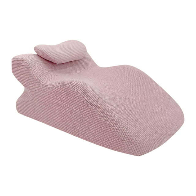 Rongfmy Face Down Pillow Comfort Home Massage Headrest with Neck Support for Reading Pink