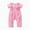 Pink, variant on TFEOQRY Toddler Boys Girls Cotton Jumpsuit Soft Rompers Spring Autumns Onesie Newborn Cotton Long Climbing Rainbows Embroidery Ruffle Crawling Clothes Pink