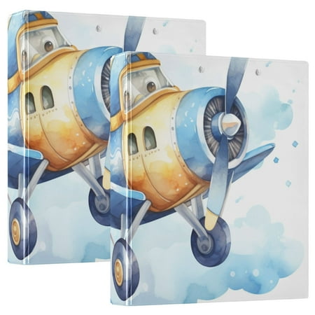 Blue Aircraft Airplane Clouds 3 Ring Binders 1.5 inch Hardcover File Folders with Interior Pockets A4 Size Organizer for School Office Hospital Blue Aircraft Airplane Clouds 3 Ring Binders 1.5 inch Hardcover File Folders with Interior Pockets A4 Size Organizer for School Office Hospital