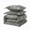 thumbnail image 2 of NC Queen Comforter Sets With 2 Pillow Shams, 3 Piece Soft Bedding Set, Dark Gray, 2 of 6
