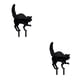 thumbnail image 2 of Injueey Acrílico Añade un toque espeluznante al patio con silueta de gato Letreros de patio de Halloween Silueta de gato espeluznante A 2Conjunto, 2 of 6