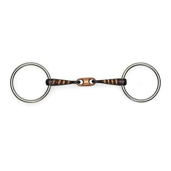 Shires Equestrian Copper Lozenge Sweet Iron Snaffle Bit #510 6"