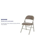 thumbnail image 2 of 2 Pk. HERCULES Series Double Braced Gray Vinyl Folding Chair, 2 of 9