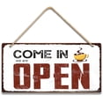 thumbnail image 1 of Coffee Bar Open Daily Cafe Decor Wood Hanging Plaque 5X10 Inch Coffee Signs Modern Bar Accessories Kitchen Home Pub Shop Coffee Station Farmhouse Decorative, 1 of 4