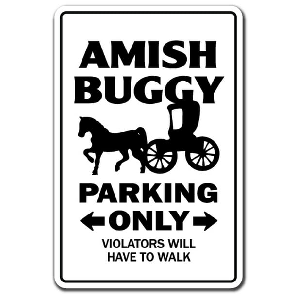 Amish Buggy Parking 3 Pack of Vinyl Decal Stickers |for ...