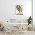 thumbnail image 2 of Stupell Industries African Woman Patterned Head Wrap Strong Portrait World Cultures Painting White Framed Art Print Wall Art, 24 x 30, 2 of 7