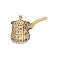 thumbnail image 3 of Cafetera árabe con calentador de mantequilla y tapa, versátil, con pico vertedor y jarra para leche. 900 ml, 3 of 9
