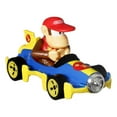 thumbnail image 6 of Hot Wheels Mario Kart Set of 4 Toy Character Vehicles, Includes 1 Exclusive Mario Toy (Styles May Vary), 0.68 lb, 6 of 7
