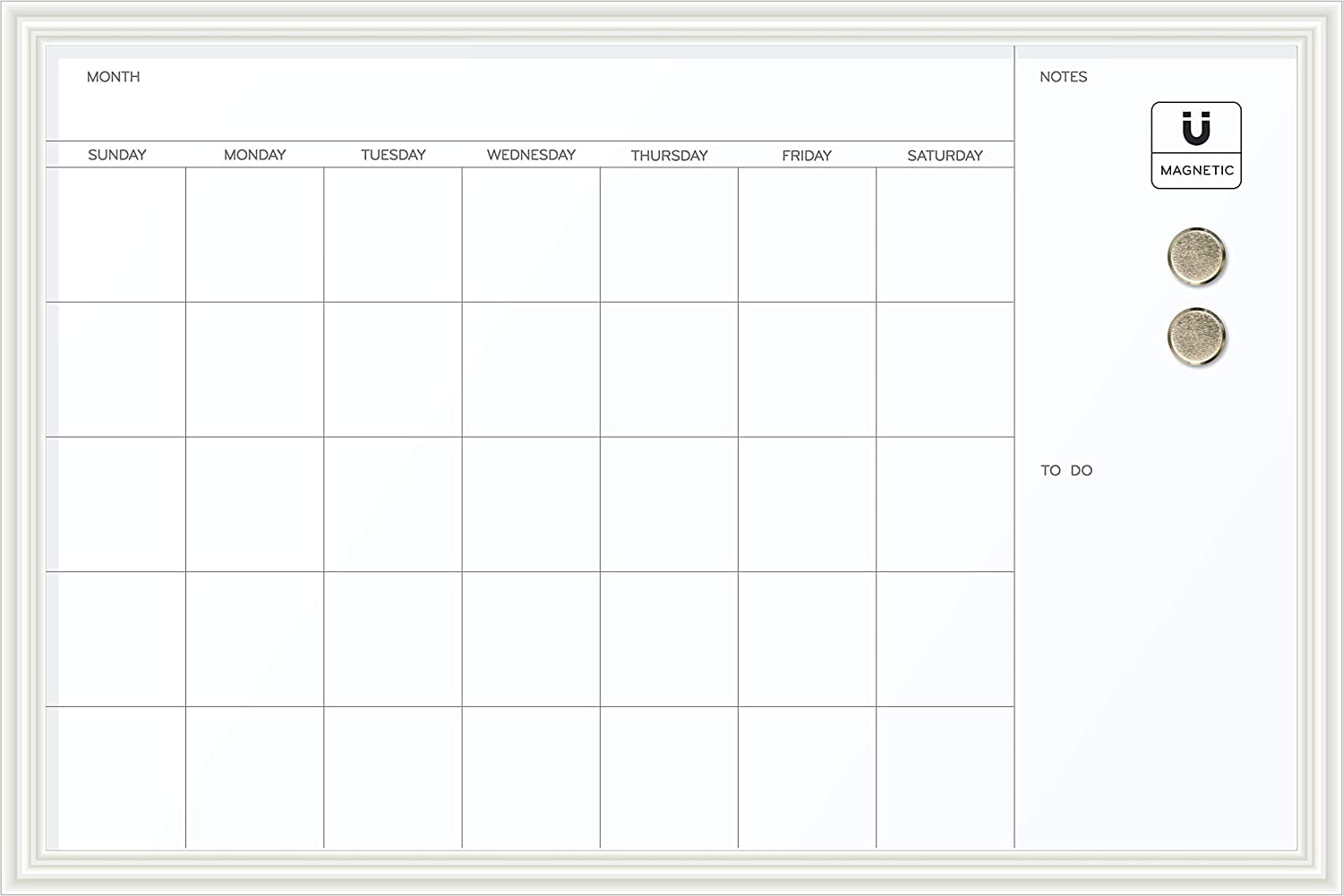 12 x 16-Inch Smart Planner Magnetic Dry Erase Board Monthly Calendar Planner