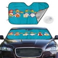 thumbnail image 2 of Fotbe Happy Pride Gnome Car Windshield Sunshade | Sun Visor Protector Front Window Shade, Keeps Out UV Rays, Keeps Your Vehicle Cool-Medium, 2 of 7