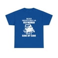 thumbnail image 2 of Never Underestimate Old Woman with A Side by Side T-Shirt, 2 of 2