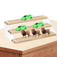 thumbnail image 1 of ruzhgo Acrylic Riser Stand Shelf stand action figure shelf for Figure Toys Display Rack shelf acrylic stands acrylic 3 layer 15.7inch width, 1 of 9
