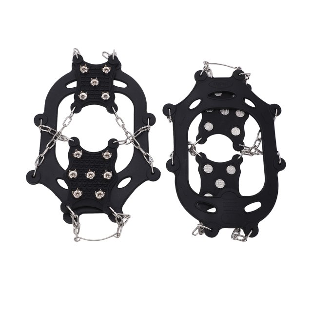 Cubierta para zapatos de Crampones de 12 dientes resistente a la oxidación accesorio antideslizante para zapatos de nieve clavo de acero inoxidable para esquiar al aire libre ANGGREK Otros
