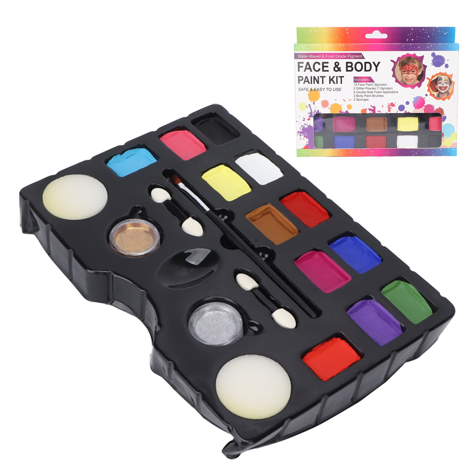 Body Paint Palette, Water Based Mild Face Body Paint Kit Makeup For
