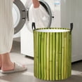 thumbnail image 5 of Goofa Green Bamboo Fence Printed Circular Hamper,Laundry Basket with Handles,Storage Baskets Foldable,Large Capacity Laundry Hamper-Small, 5 of 6