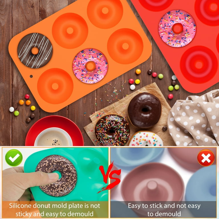 4pcs Silicone Donut Mold Set â€“ Jetcloudlive Non-Stick