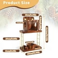 thumbnail image 7 of ATSKIM Squirrel Feeders for Outside, Wooden Squirrel House for Outdoors, Hang Squirrels Picnic Table Feeder with Benches, Chipmunk Window Nesting Box for Peanut, Corn, Nut, 7 of 7