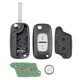 thumbnail image 1 of Car Smart Remote Key 2 Buttons 43hz PFC7961A Chip Compatible with Renault Clio III Clio 3 Kangoo Master Modus Twingo 2006-2016 Black Edition, 1 of 5