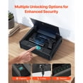thumbnail image 2 of KFFKFF Gun Safe, Heavy Duty Handgun Safe with Fingerprint/Password/Key, 3-Way Quick Access Firearm Case Box with Lighting, 2 of 9