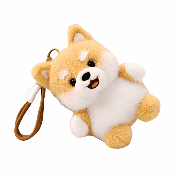 Dog Plush Toy Pendant Husky Corgi Plush Keychain Bag Keyring-Cute Dog Doll Car Decor Christmas Gift