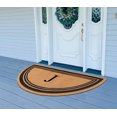 thumbnail image 3 of A1HC Natural Coir Flock Monogrammed Door Mat for Front Door, 30x60, Anti-Shed Treated Durable Doormat for Outdoor Entrance, Heavy Duty, Low Profile, Easy to Clean, Long Lasting, Front Porch Entry Rug, 3 of 4