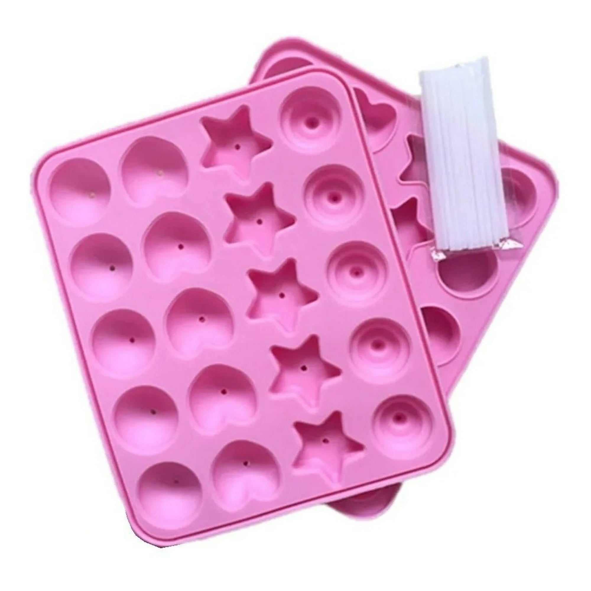 Molde De Silicona Cakepop Molde Silicona Cake Pops Rosa