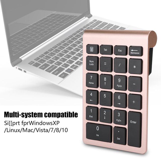 Number Pads, Portable 2.4 GHz 22 Key Numeric Keypad, Scissor Foot Key Cap, for Laptop, PC, Desktop, Pro, Notebook
