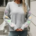 thumbnail image 4 of WEAIXIMIUNG " Pull Tricoté pour Femmes Patchwork Cœur Couleur Unie Chic ", 4 of 9