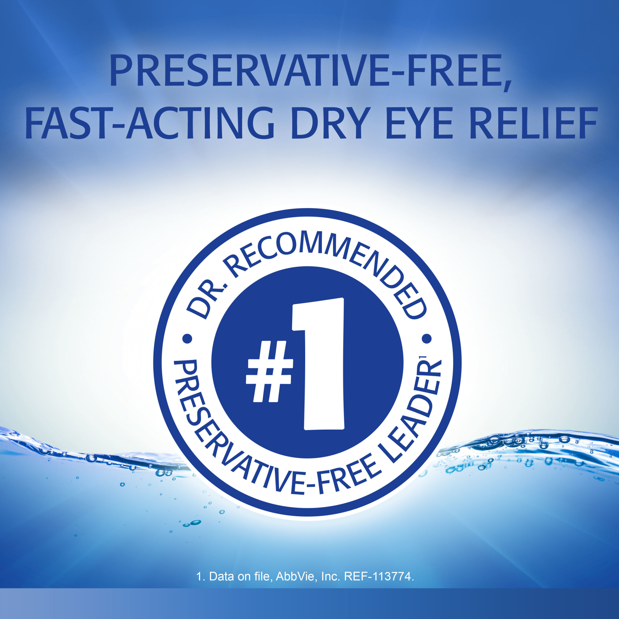 Refresh Optive Lubricant Eye Drops Preservative-Free Tears, 0.4 ml, 30 Count - image 2 of 15