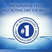 Refresh Optive Preservative-Free Artificial Tears Lubricant Eye Drops, 0.4 ml, 30 Count