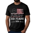 thumbnail image 5 of 250th Anniversary Shirt T Shirts for Men Crewneck Short Sleeve Graphic Crew Neck Relaxed Fit T-Shirt Gift for Men Black,2XL, 5 of 6