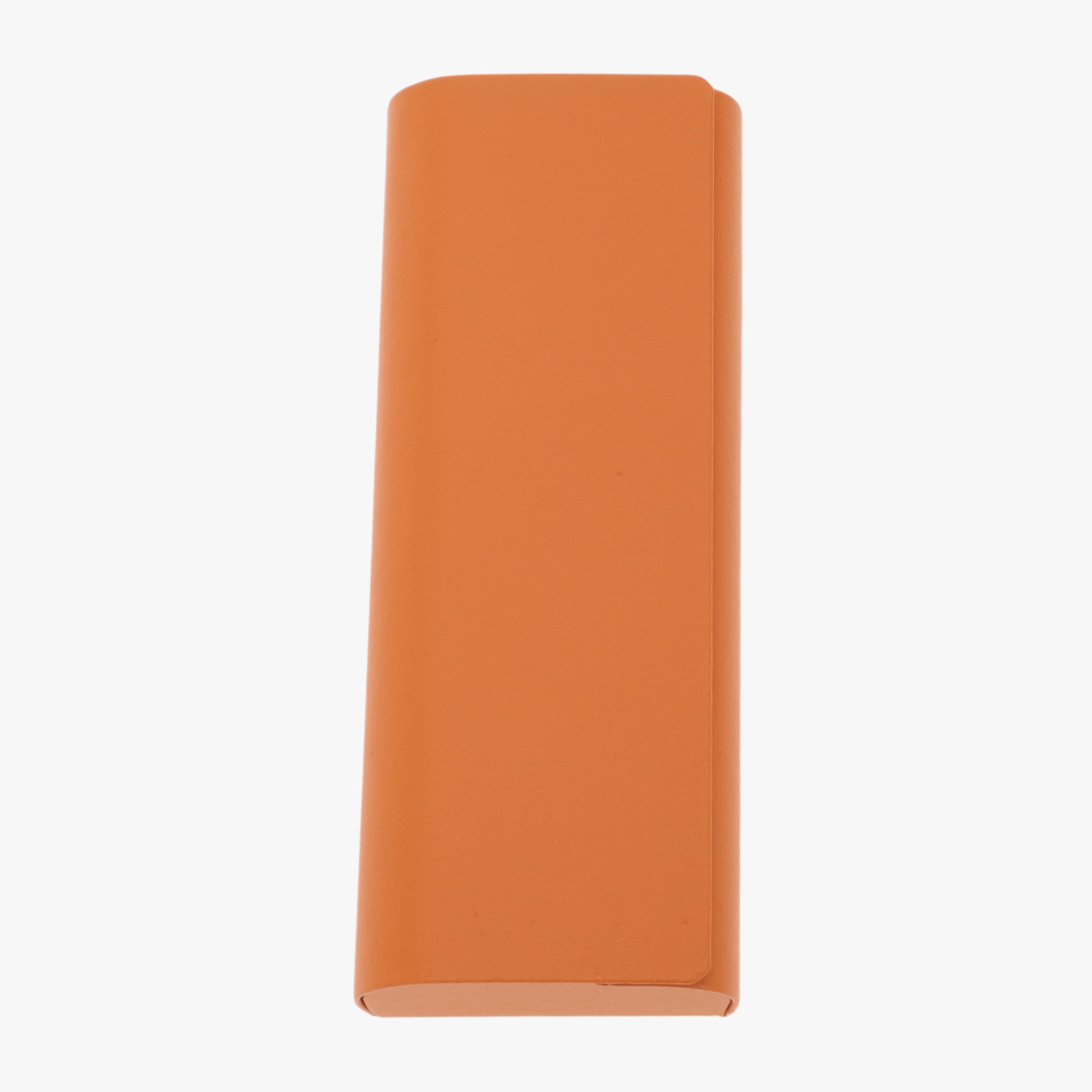Unique Bargains Simple Solid Eyeglasses Case Portable Eyeglasses Storage Orange
