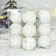 thumbnail image 2 of Bolas de Navidad blancas de 8 cm, adornos para árbol de Navidad, decoraciones navideñas para el hogar, bolas de espuma decorativas para árbol de Año Nuevo 2023, 3 piezas/caja, 2 of 5