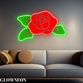 thumbnail image 4 of Glowneon Rose Neon Light For Home Bedroom Decor, Rose Flower Line Art, 4 of 5