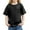Black, variant on Girls Summer Short Sleeve Pocket T-Shirt Casual Comfortable Crewneck Tee for Kids Ages 3-12Y for Beach School and Outings