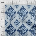 thumbnail image 2 of oneOone Cotton Flex Dark Blue Fabric Asian Ikat Quilting Supplies Print Sewing Fabric By The Yard 40 Inch Wide, 2 of 4
