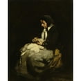 thumbnail image 2 of Théodule Ribot 20x24 Gold Ornate Framed and Double Matted Museum Art Print Titled - Woman Sewing (1850 - 1891), 2 of 4