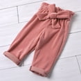 thumbnail image 5 of Hienoo Girls Cotton Outfits Solid Ruffle Long Sleeve Pullover Sweatshirt Pants Set, 5 of 6